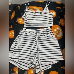 Shein Matching Striped Set